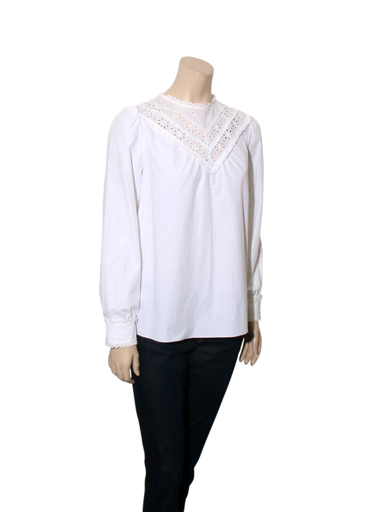 Eyelet Cotton Blouse