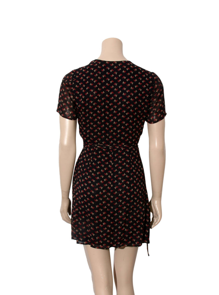 Printed Wrap Dress