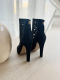 Suede Cut-Out Booties