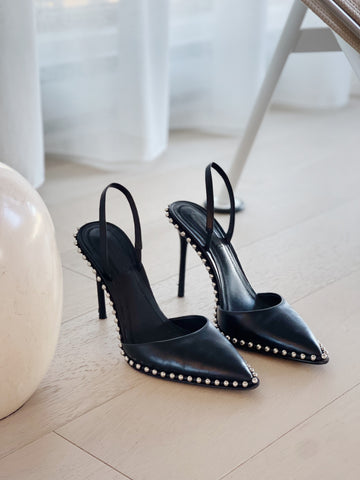 Rina Studded Slingback Pumps