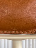 Leather Studded Clutch Bag