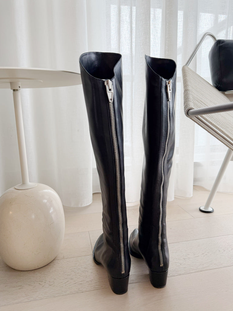 Leather Knee High Boots