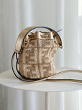 Raffia Mini Mon Tresor Bucket Bag