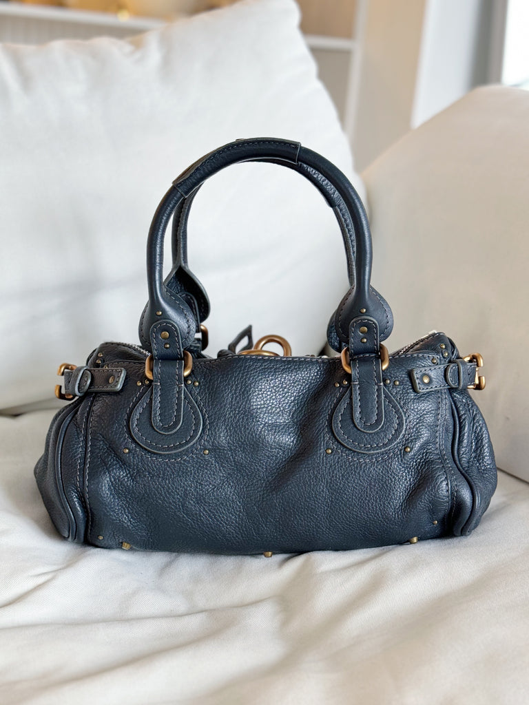 Vintage Leather Paddington Handle Bag