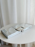 Metallic Leather Clutch