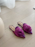 Powder Puff Pompom Mules