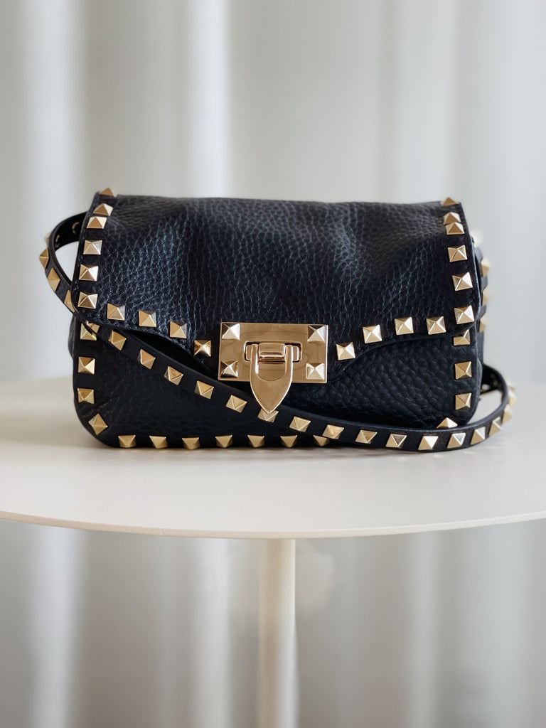 Rockstud Leather Cross Body Bag