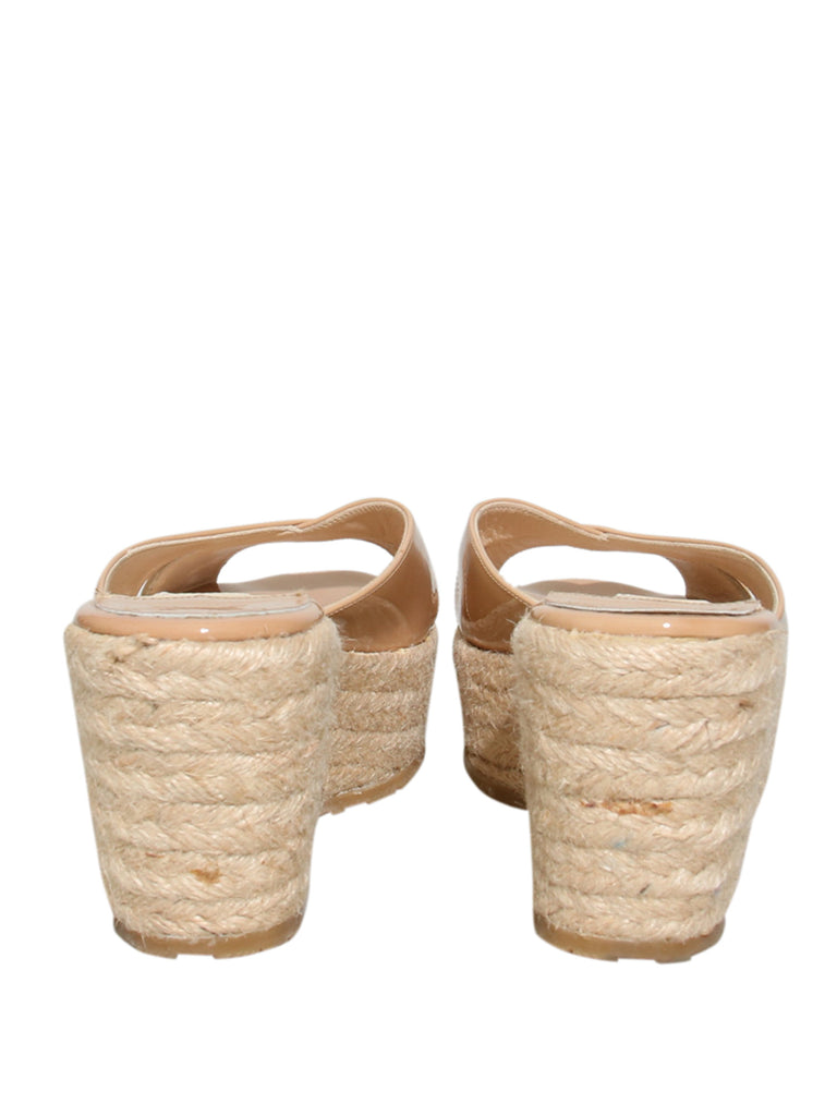 Straw Wedge Sandals