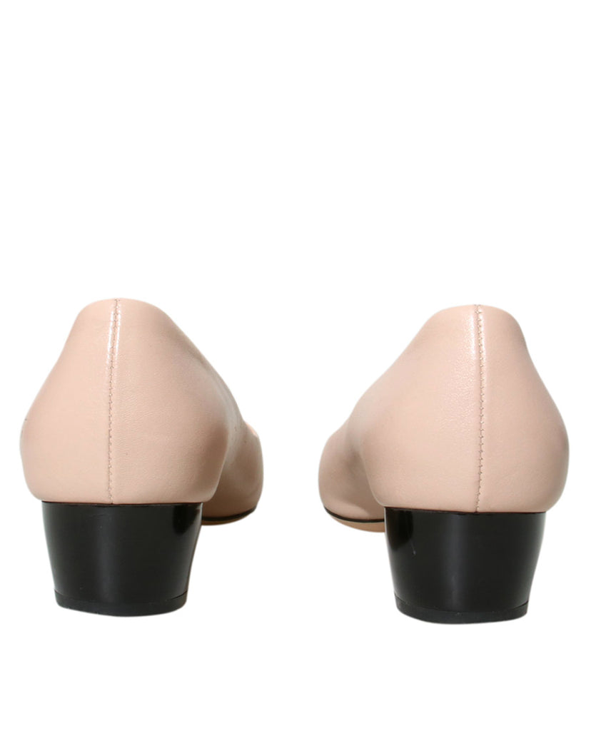 Round Toe Low Heel Pumps