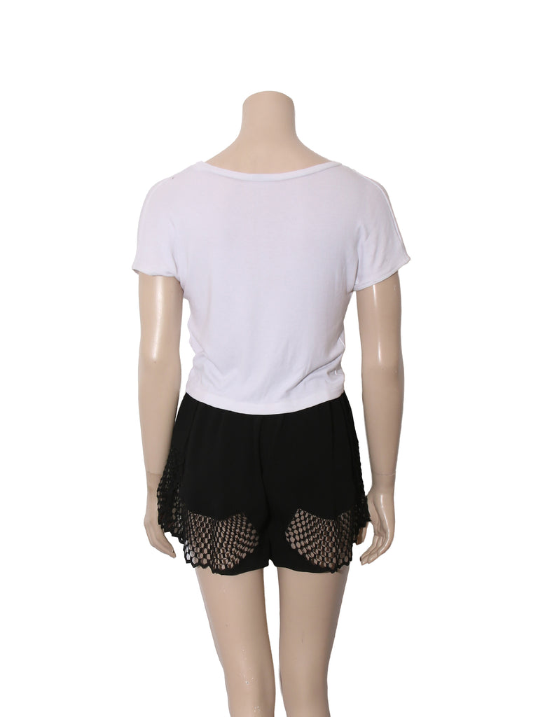 Lace Hem Shorts