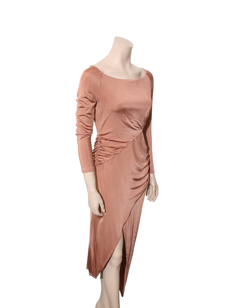 Cut Out Ruched Dress