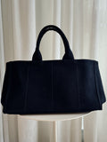 Vintage Canvas Studded Weekender Tote Bag