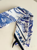 Reversible Silk Skinny Scarf