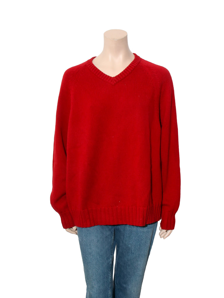 V-Neck Knit Sweater