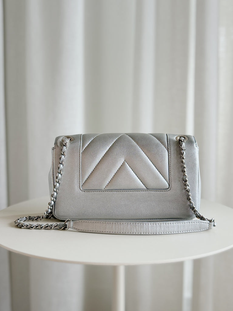 2017-2018 Chevron Mademoiselle Vintage Flap Bag