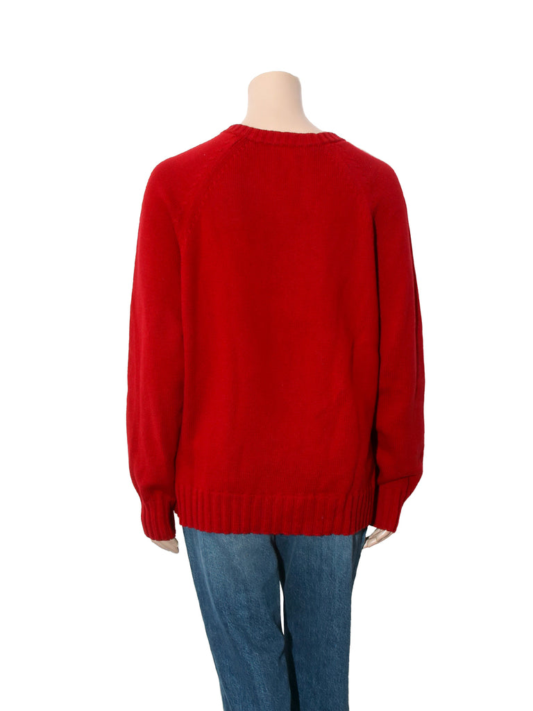 V-Neck Knit Sweater