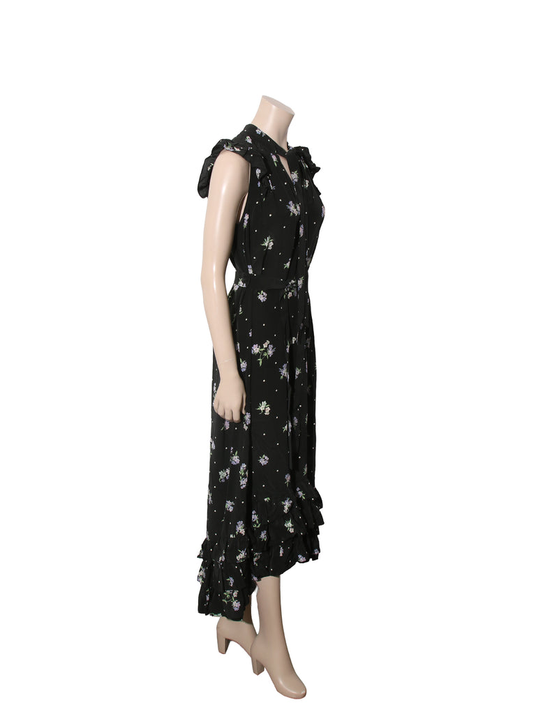 Silk Floral Dress