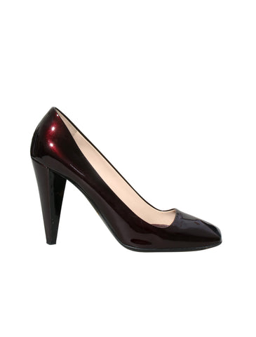 Sqaure Toe Patent Leather Pumps