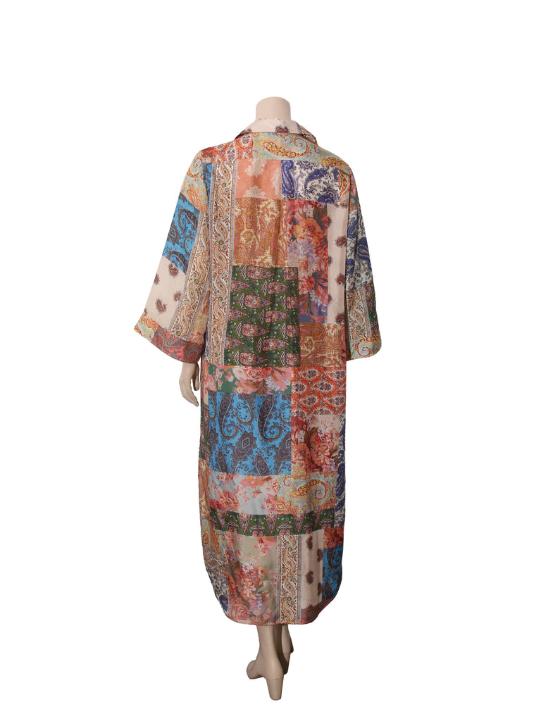 Silk Printed Shirt Dress