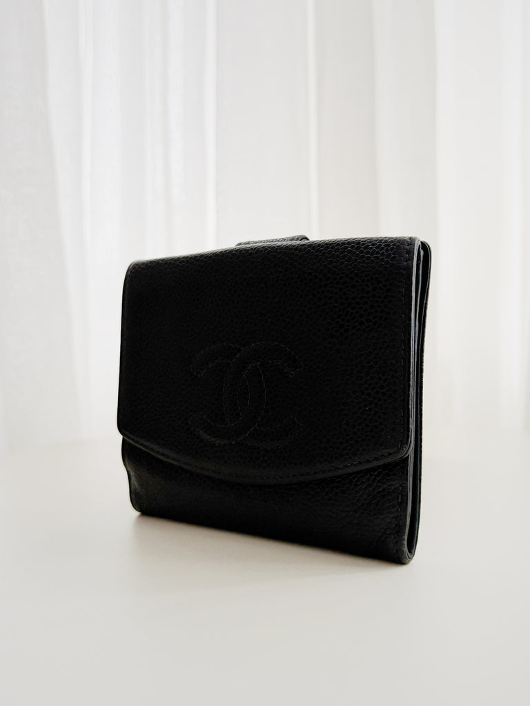 Caviar Leather French Purse Wallet