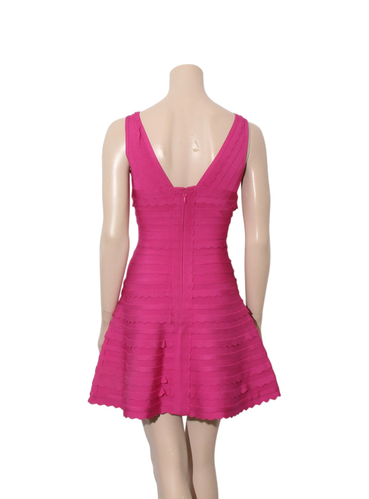 Scalloped Bandage Dress