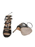 Lace Up Leather Sandals