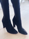 Suede Thigh-High Boots