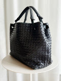 Vintage Intrecciato Leather Shoulder Bag