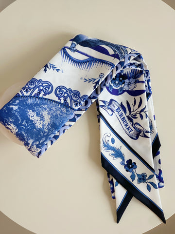 Reversible Silk Skinny Scarf