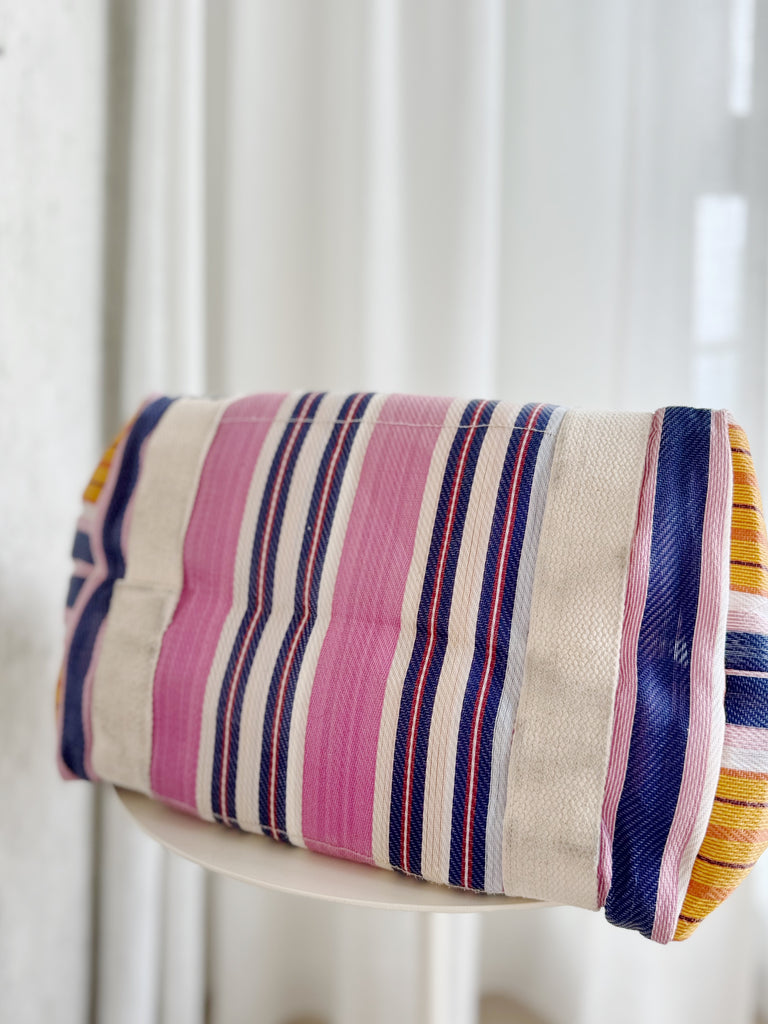 Striped Canvas Tote Bag
