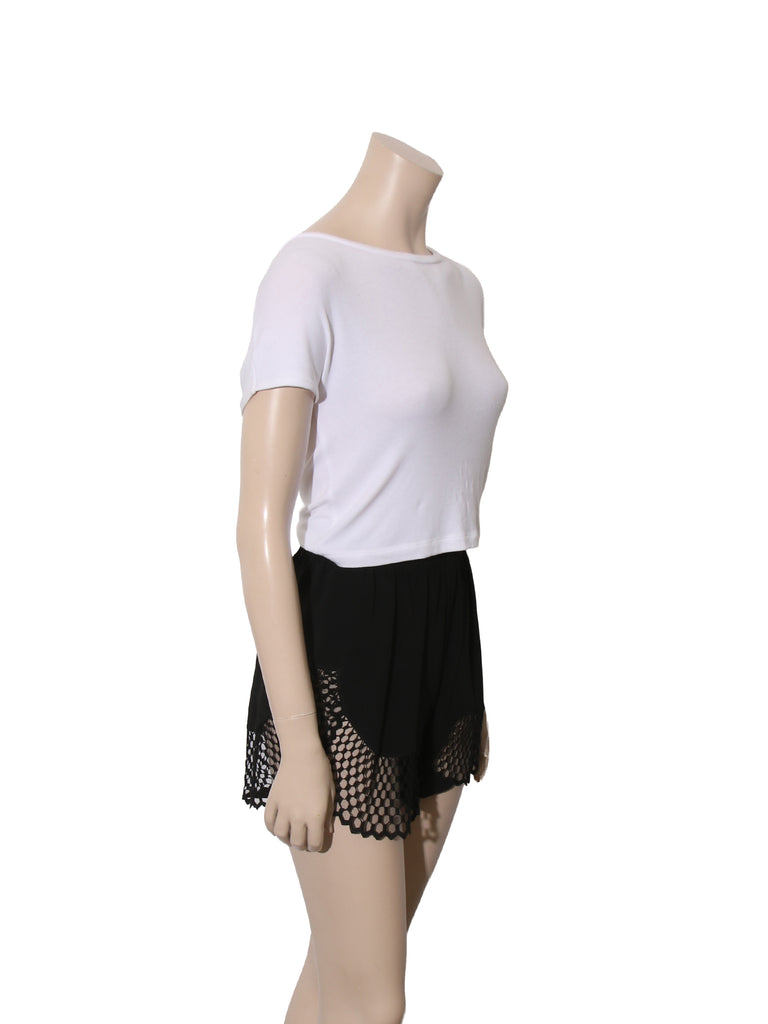 Lace Hem Shorts