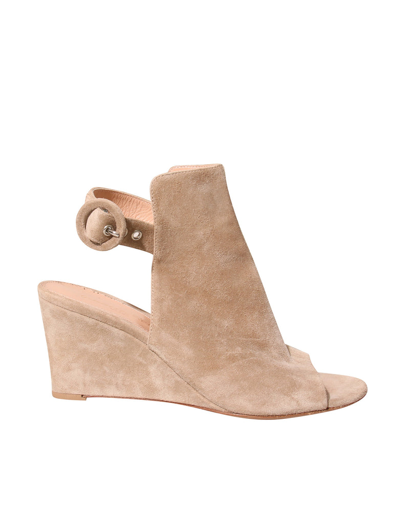 Suede Wedge Sandals