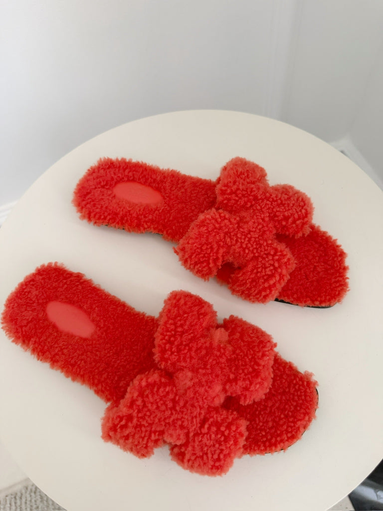 Shearling Oran Slide Sandals