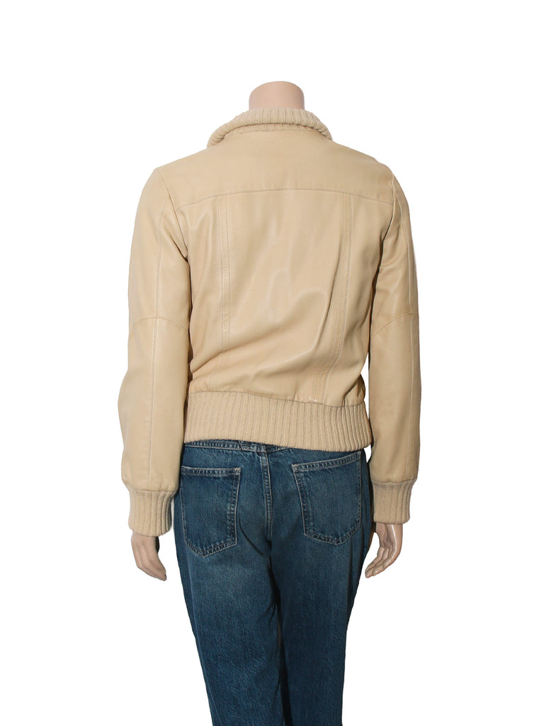 Leather Bomber Jacket