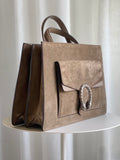 Suede Dionysus Tote Bag