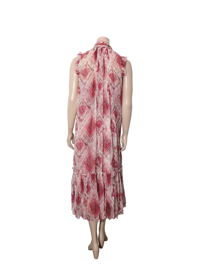 Silk Printed Maxi Dress