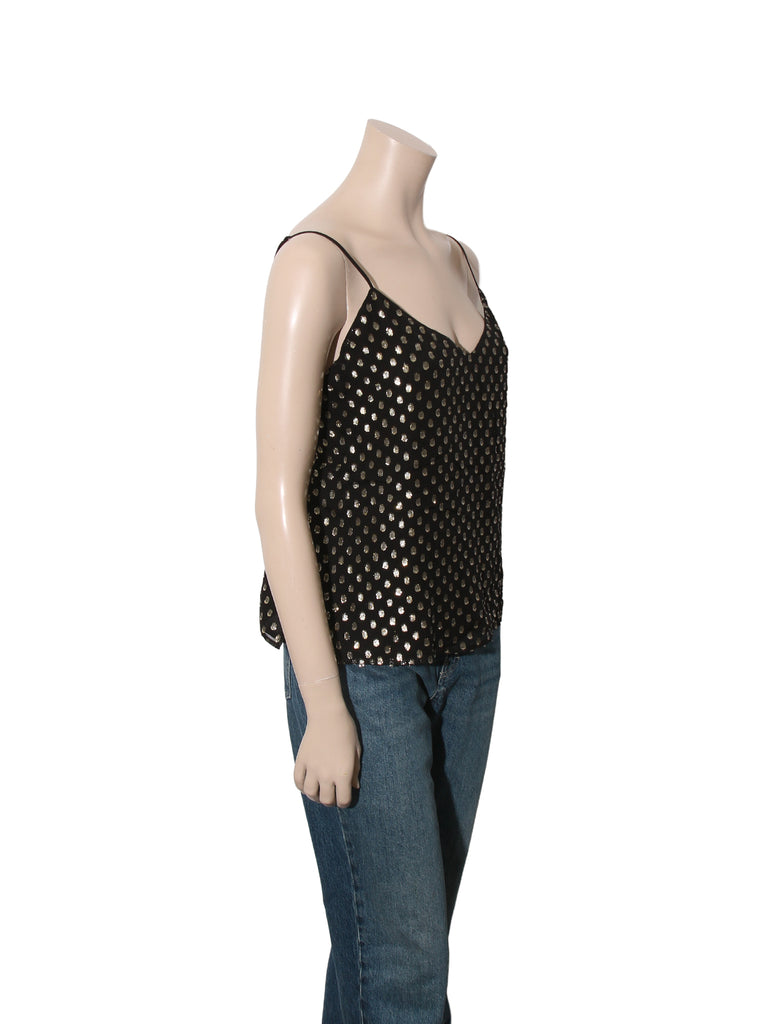 Metallic Polka Dot Tank