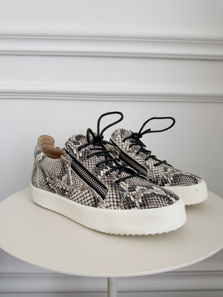 Snake Print Sneakers