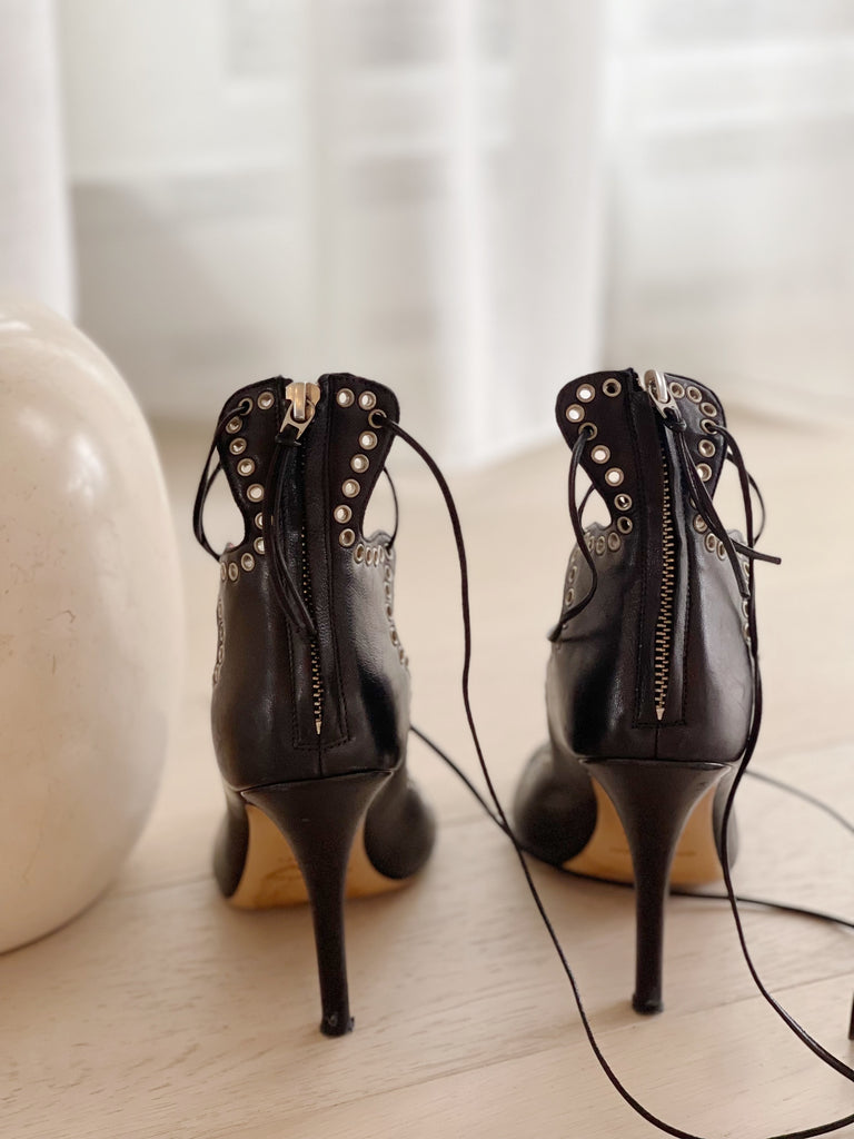 Laced-Up Heels
