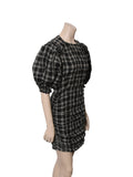 Plaid Print Dress