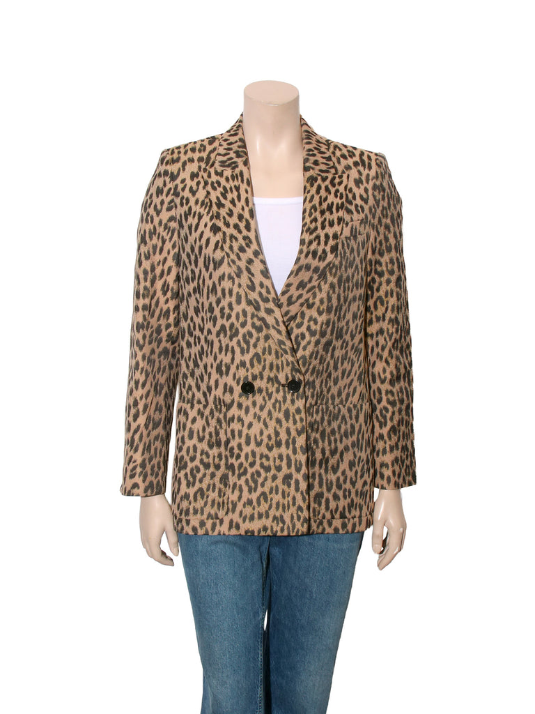 Leopard Print Blazer