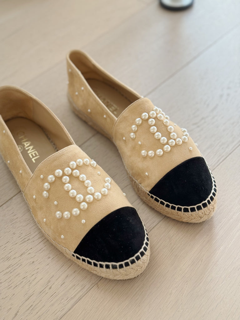 Suede Pearl Espadrilles