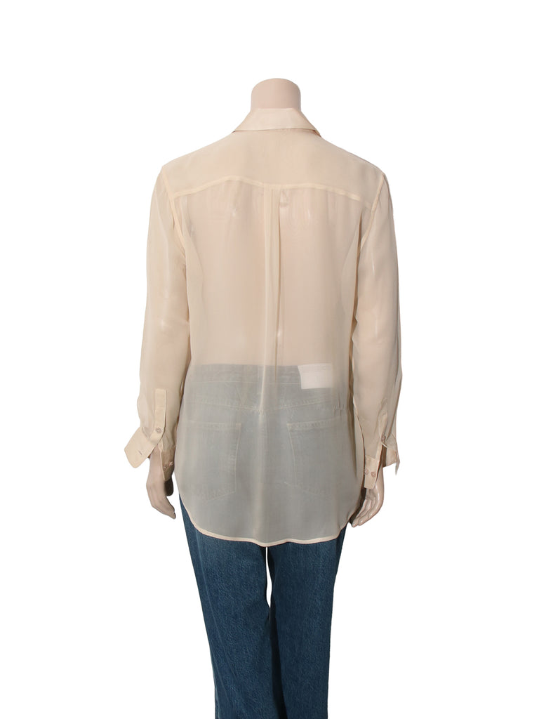 Sheer Button Down Shirt