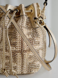 Raffia Mini Mon Tresor Bucket Bag