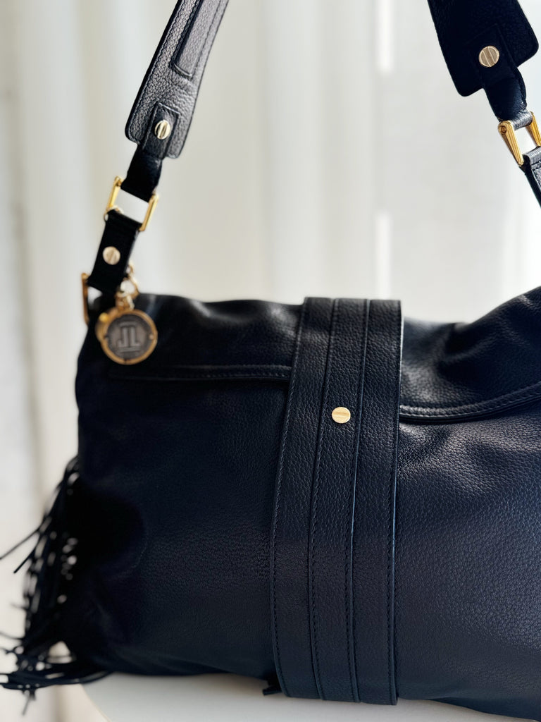 Leather Fringe Shoulder Bag