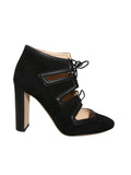 Suede Round Toe Lace Up Shoes
