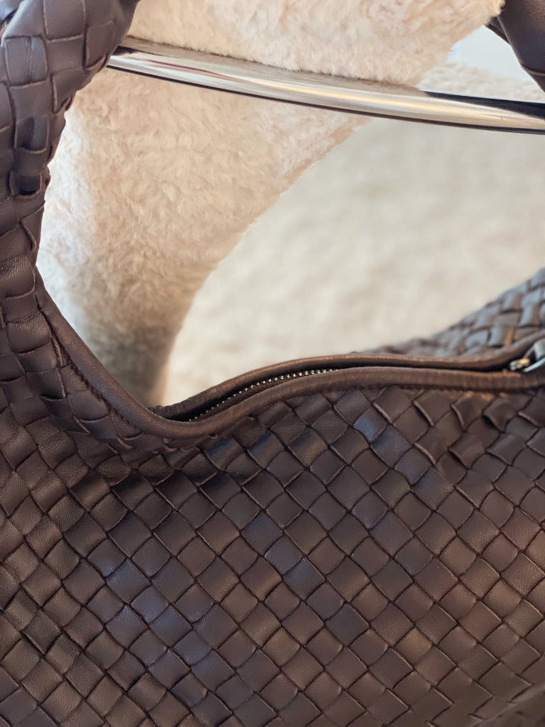 Vintage Intrecciato Leather Hobo