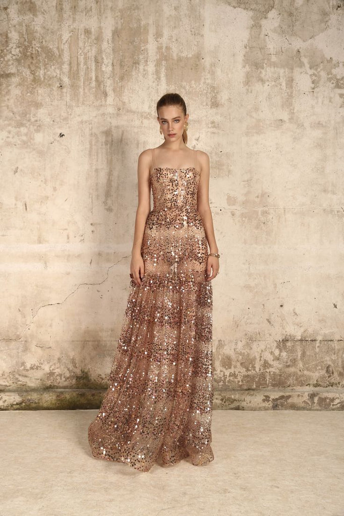 Midnight Sequin Gown