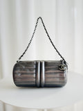 2003-2004 Horizontal Quilt Mini Barrel Metallic Bag
