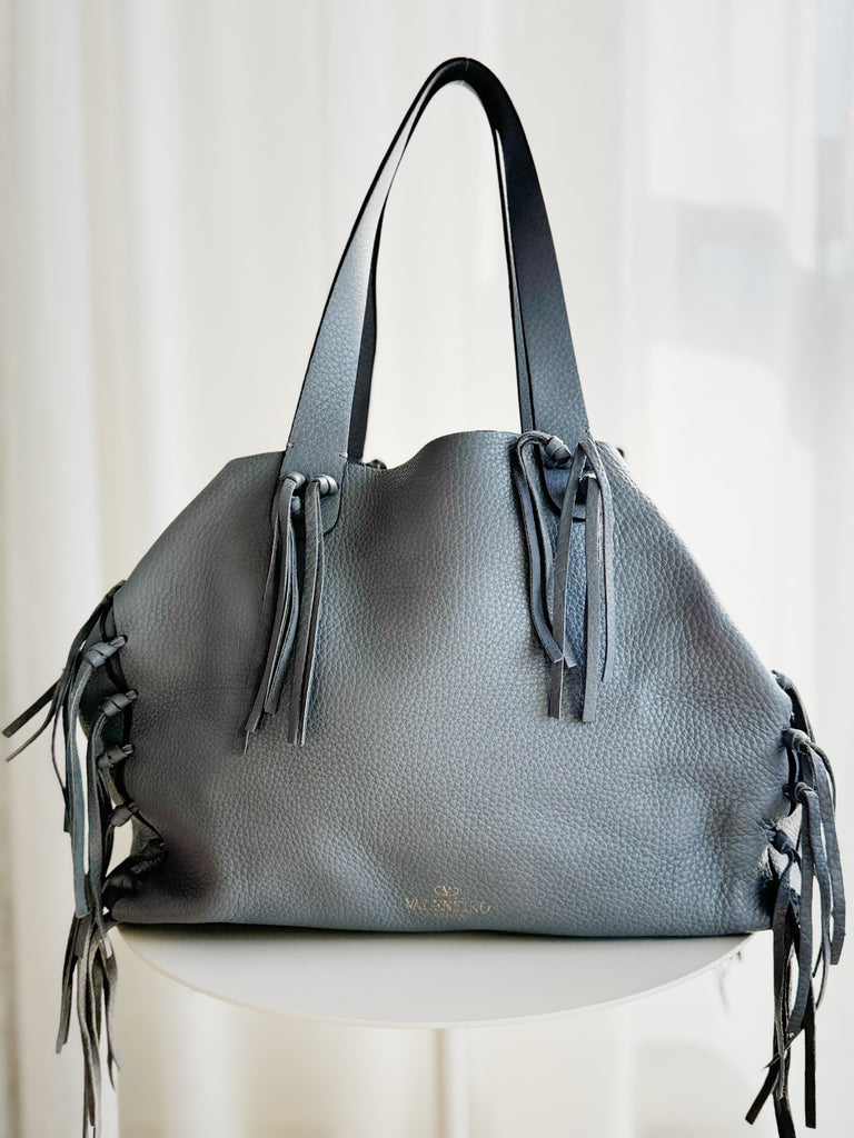 Leather Fringe Tote